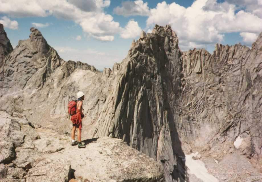 Looking at Wolfshead, the climb (along the ridge!) for tomorrow!