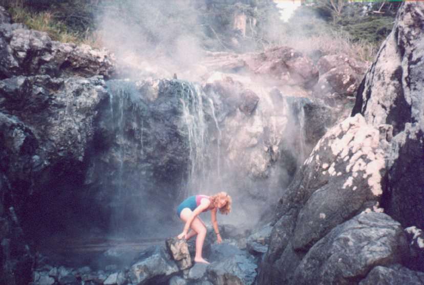Cathy at Hot Springs Cove, British Columbia