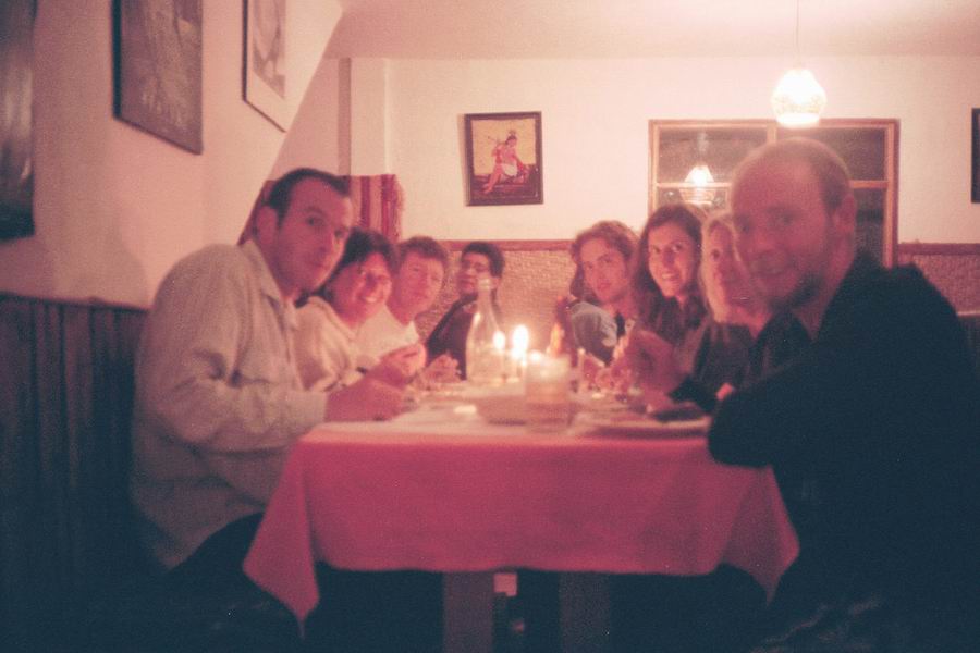 Dinner in Alusi before the trainride