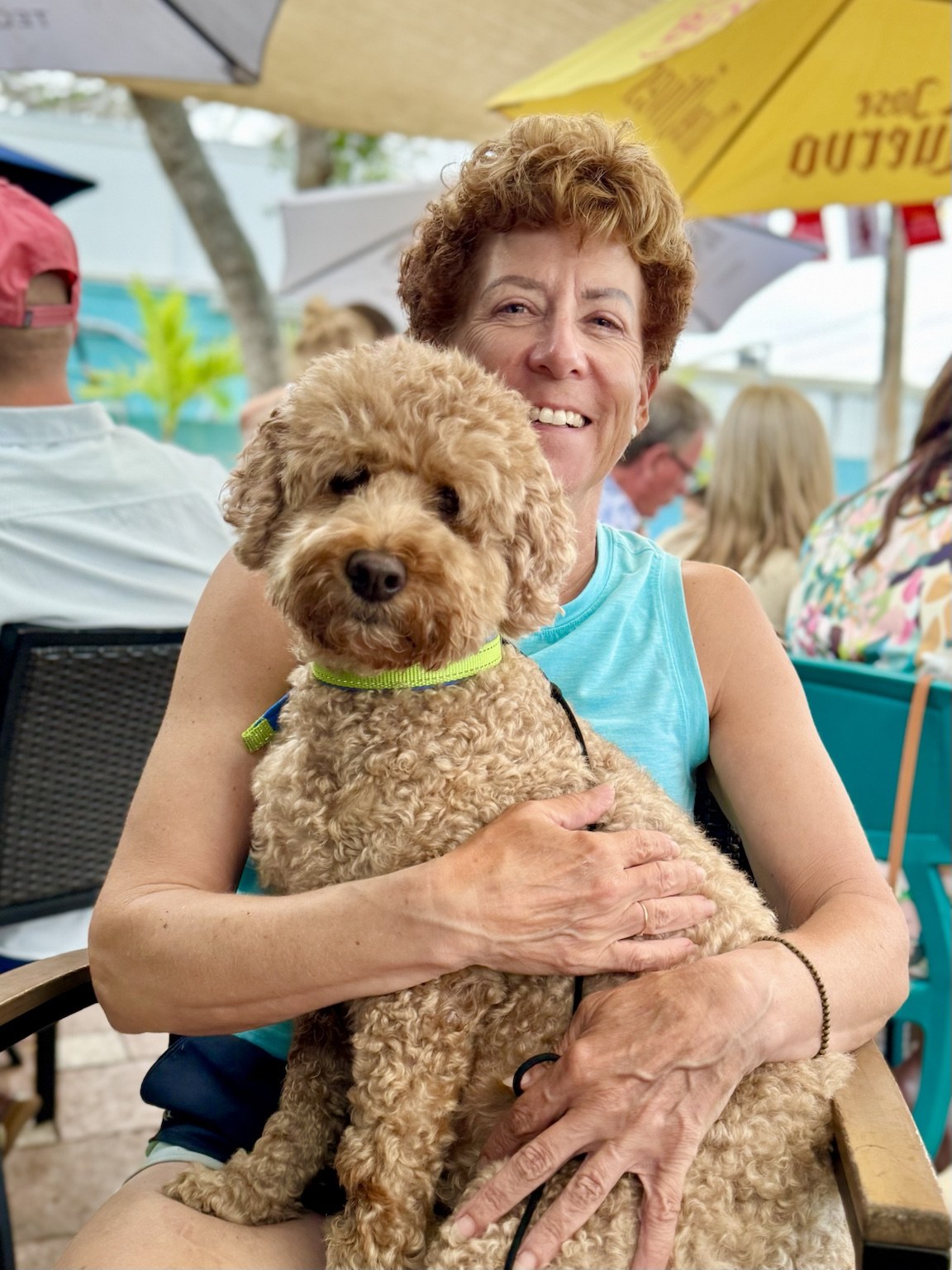 Kym and Buddyboy, both smiling because someone clearly said the magic word: adventure.