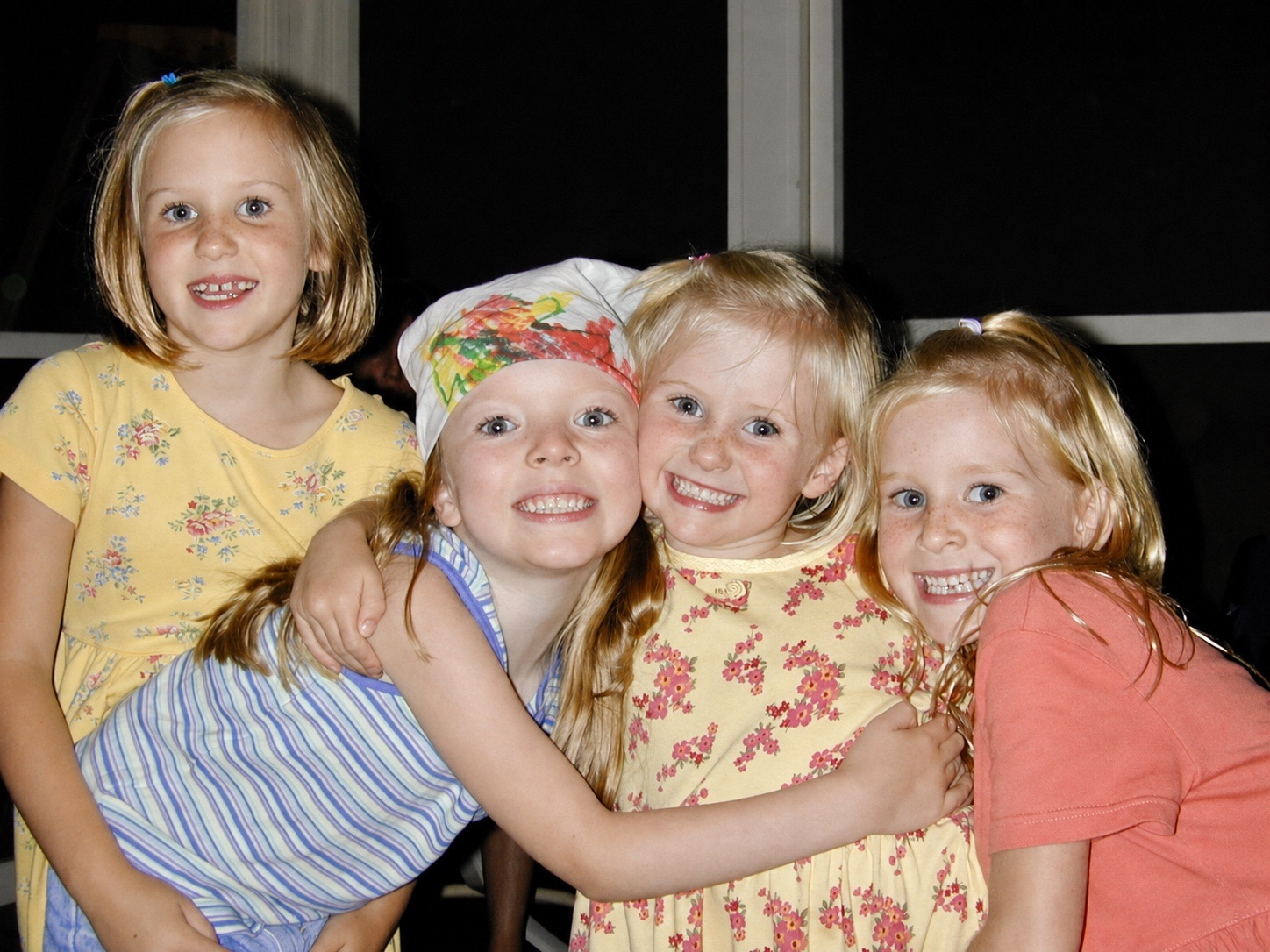 Juliet, Jenny, Izzy, and Lily together
