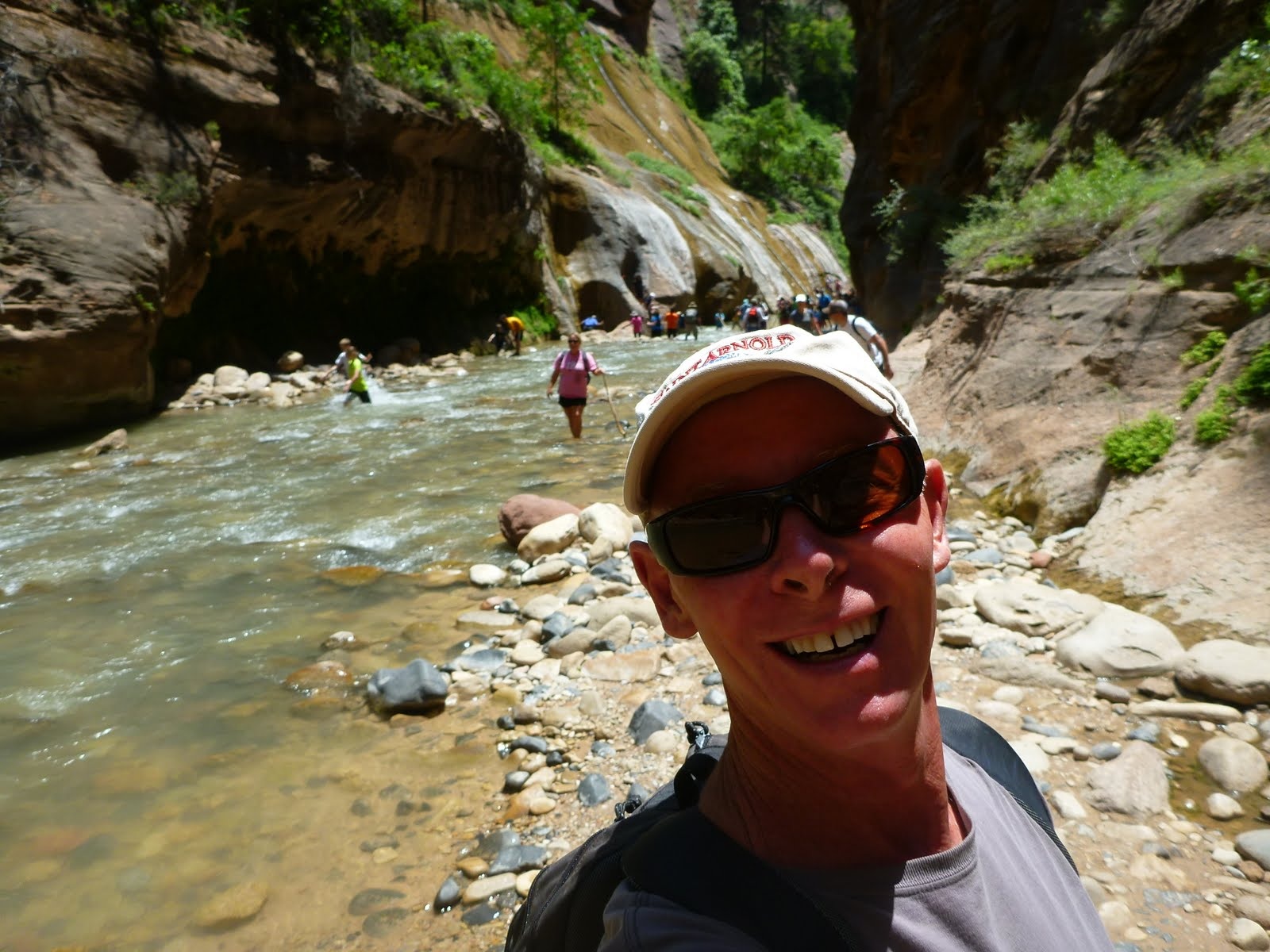 A quick self-portrait beside the river during the hike.