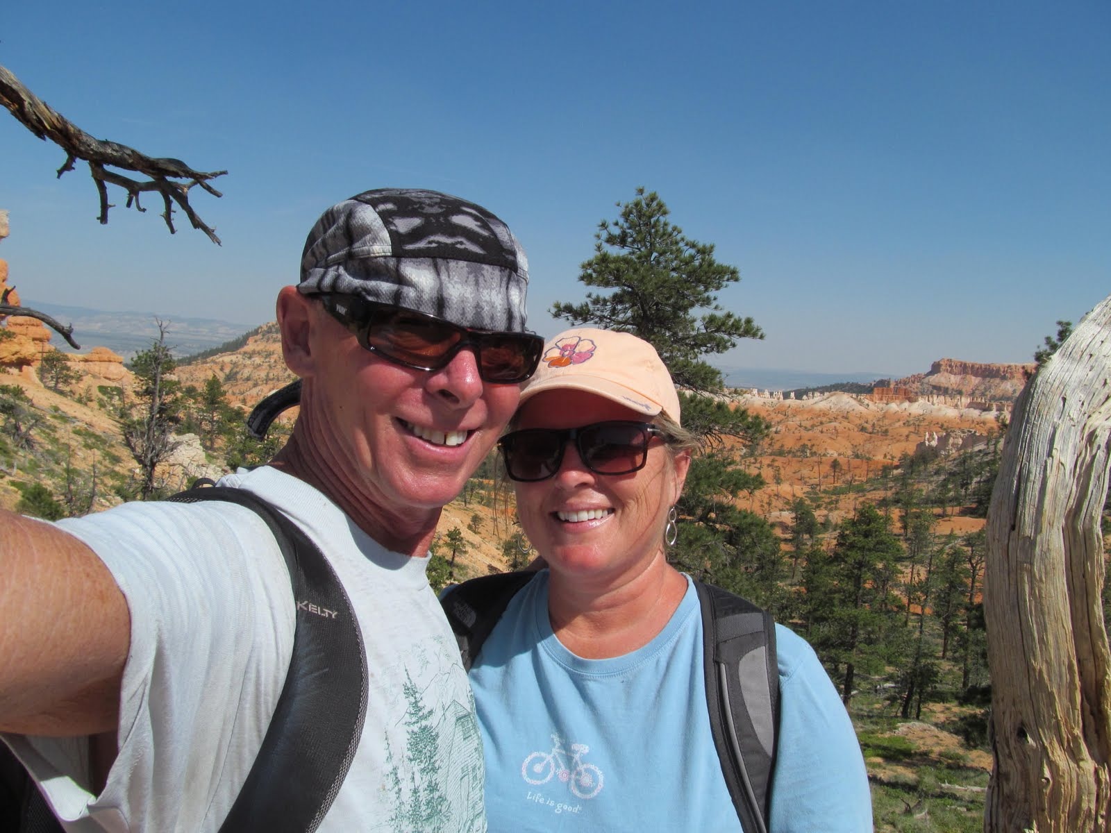 Tim and Cindy together at the end of a beautiful Bryce Canyon hike.