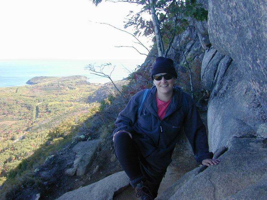 Julie during our Acadia National Park weekend.