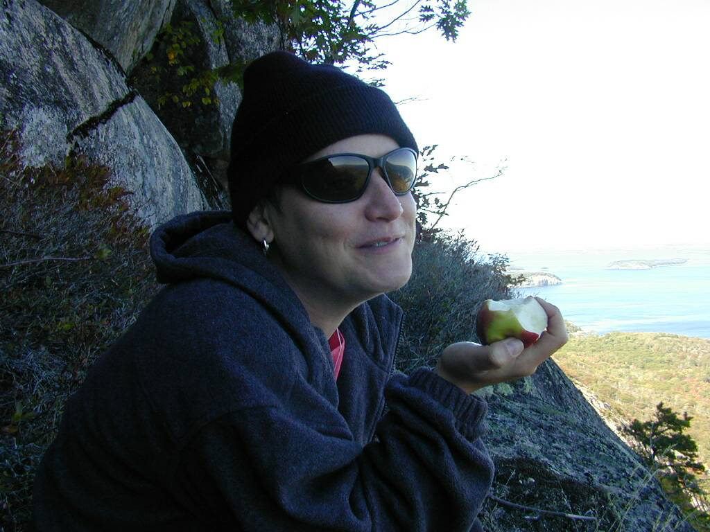 Julie during our Acadia National Park weekend.