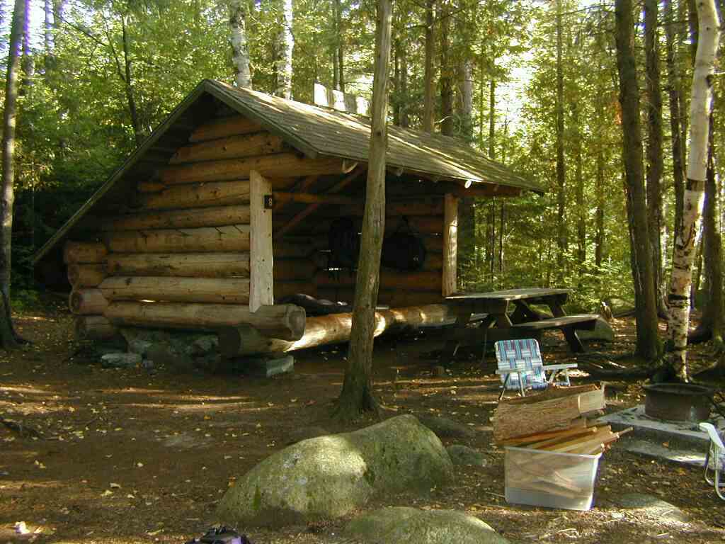 Julie during our Adirondack Mountains lean-to trip.