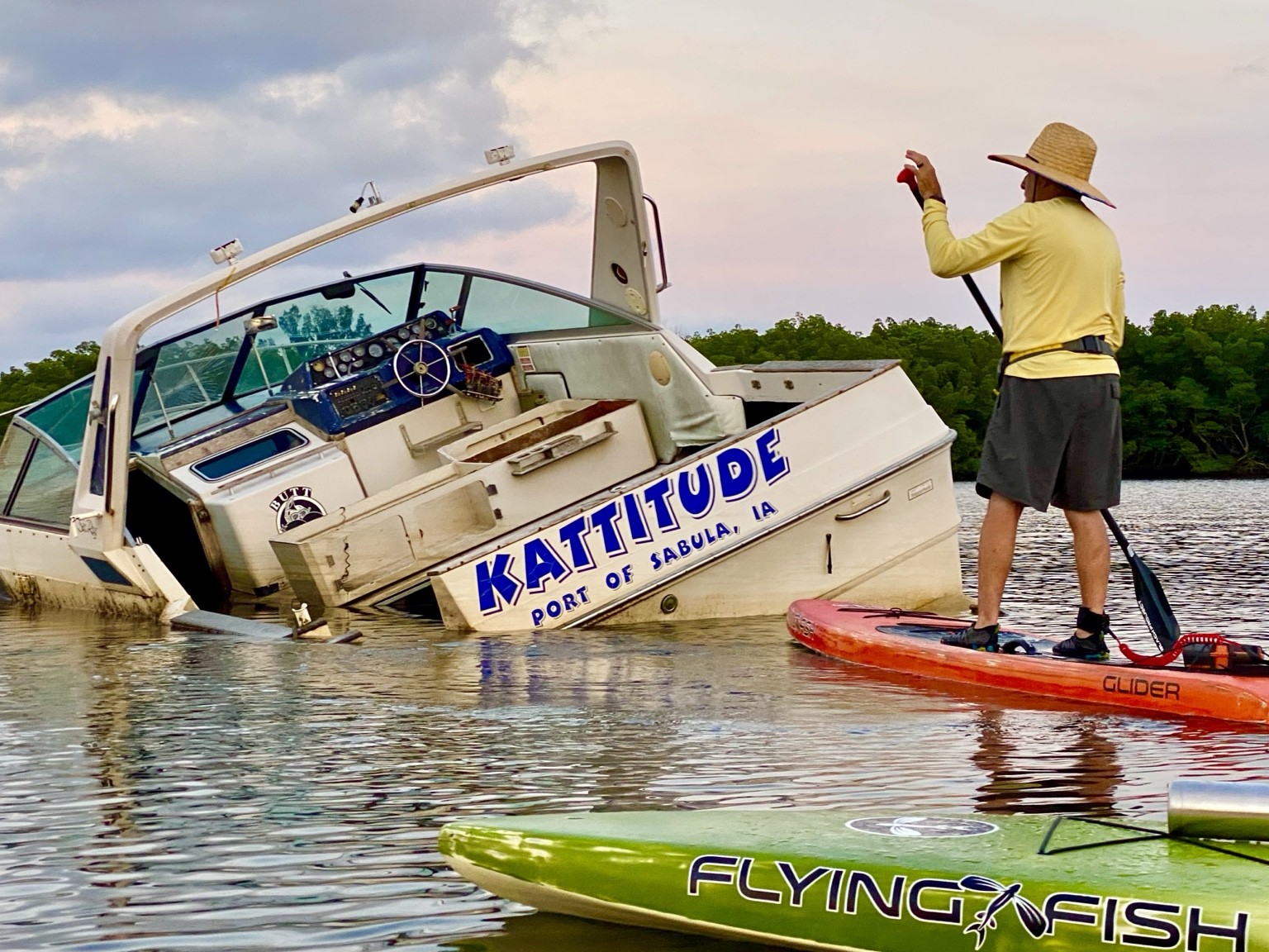 The famous Kattitude sunk near Gandy Beach