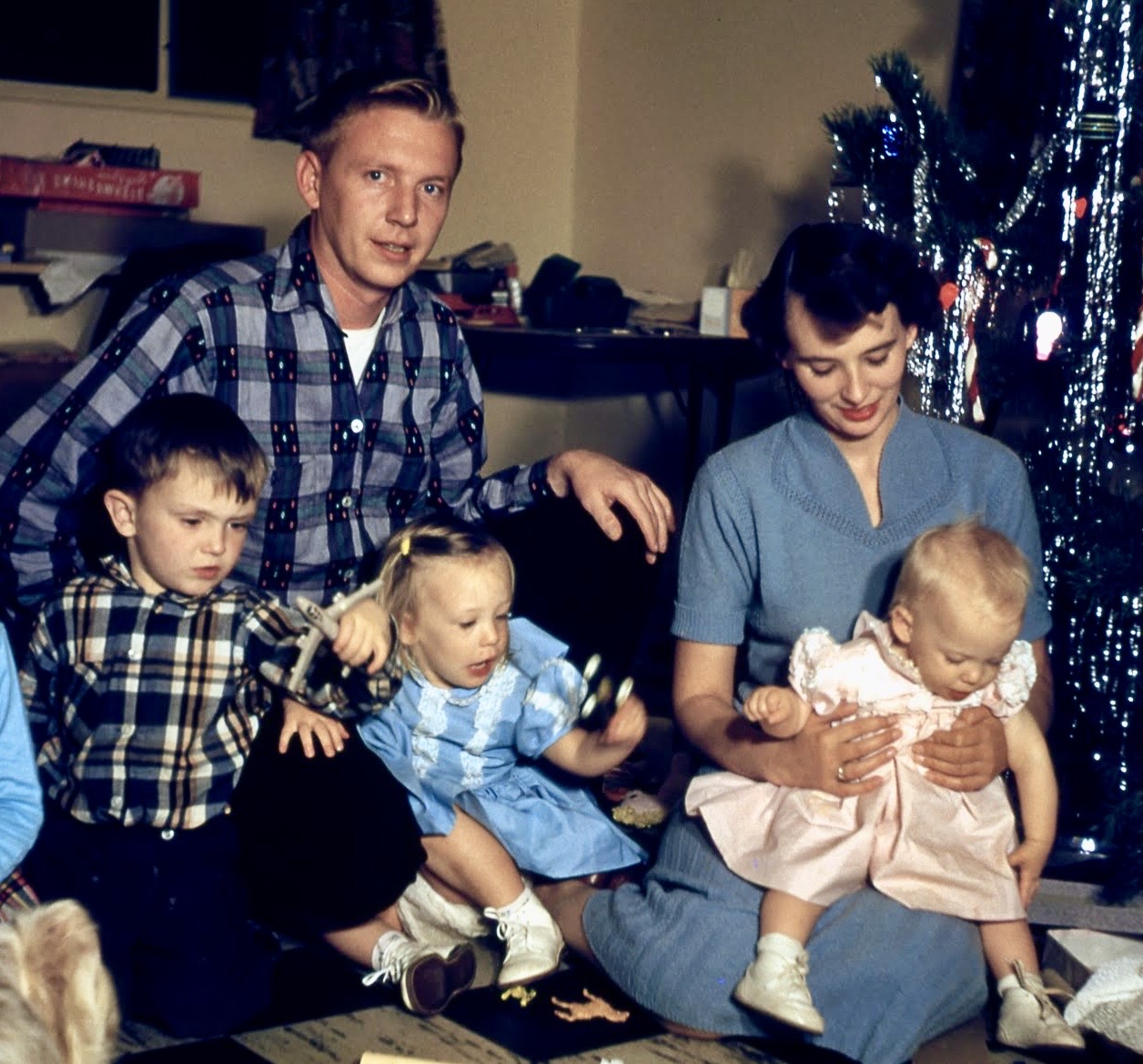 Early family Christmas gathering