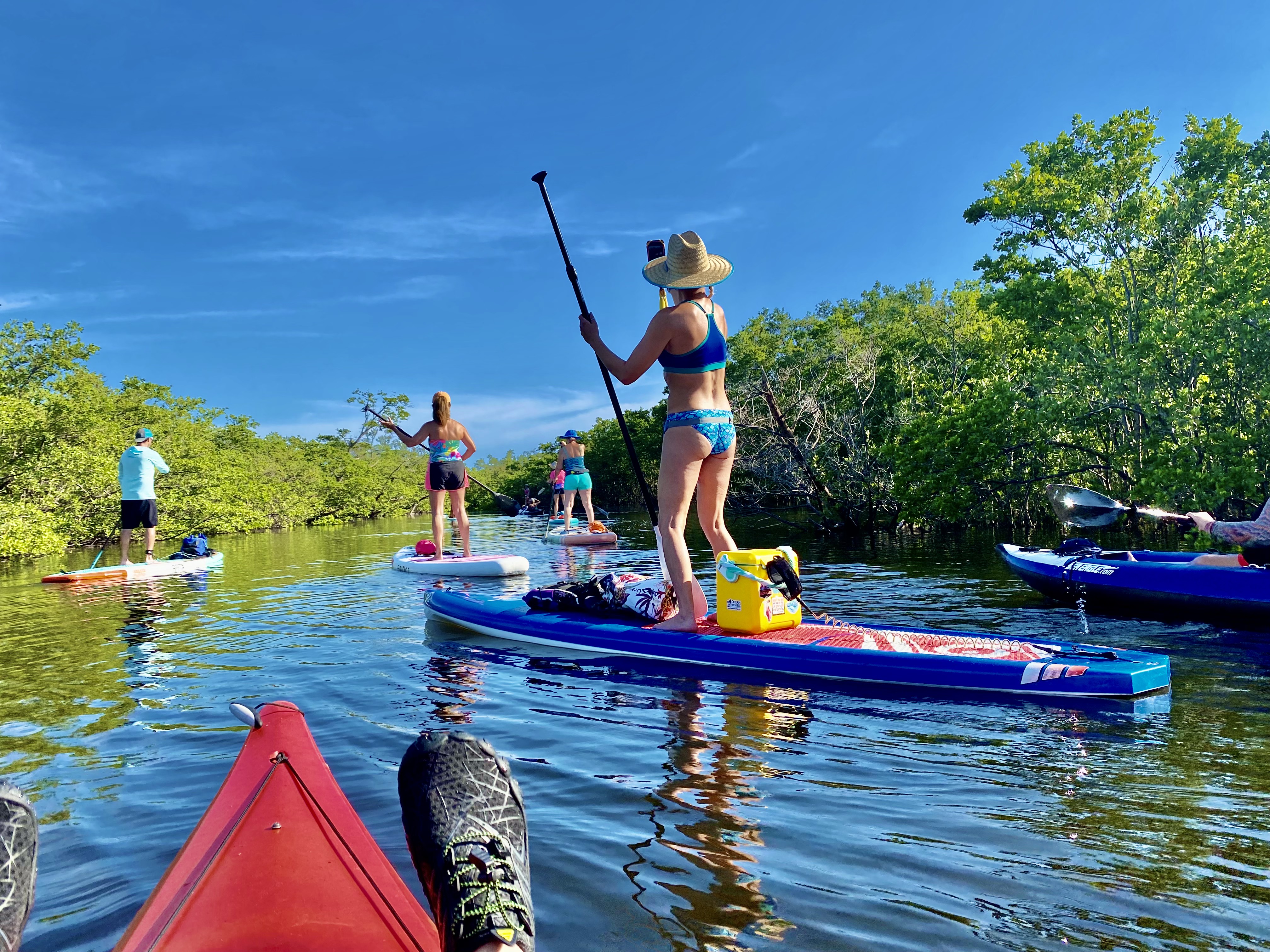 Paddling from the Robinson Preserve launch