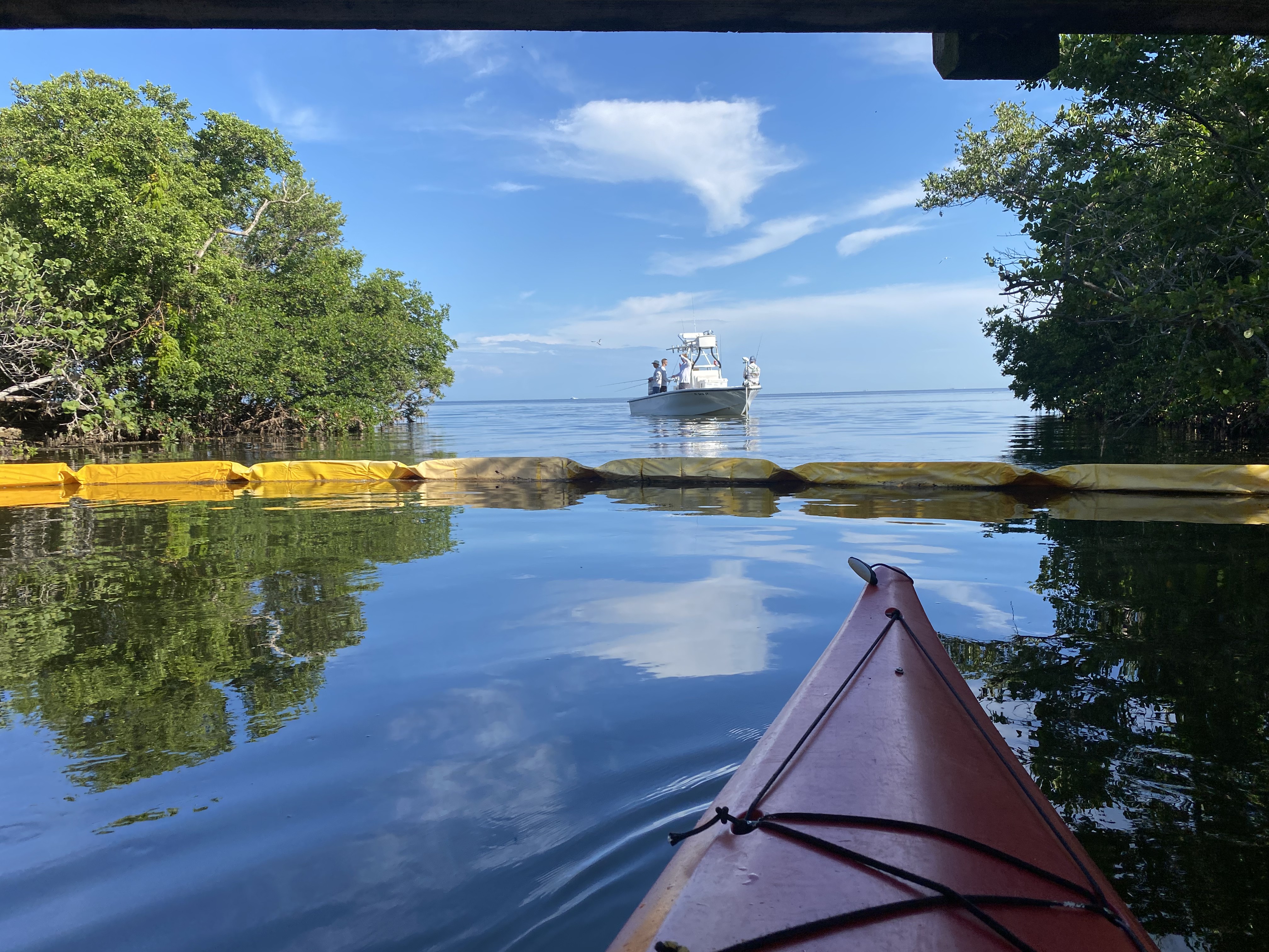 Channel leading toward the observation tower