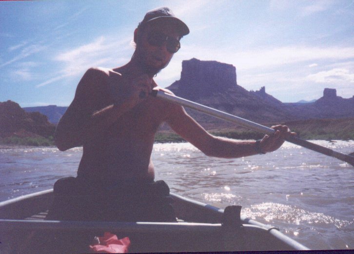 On the river,  just before a big drop!