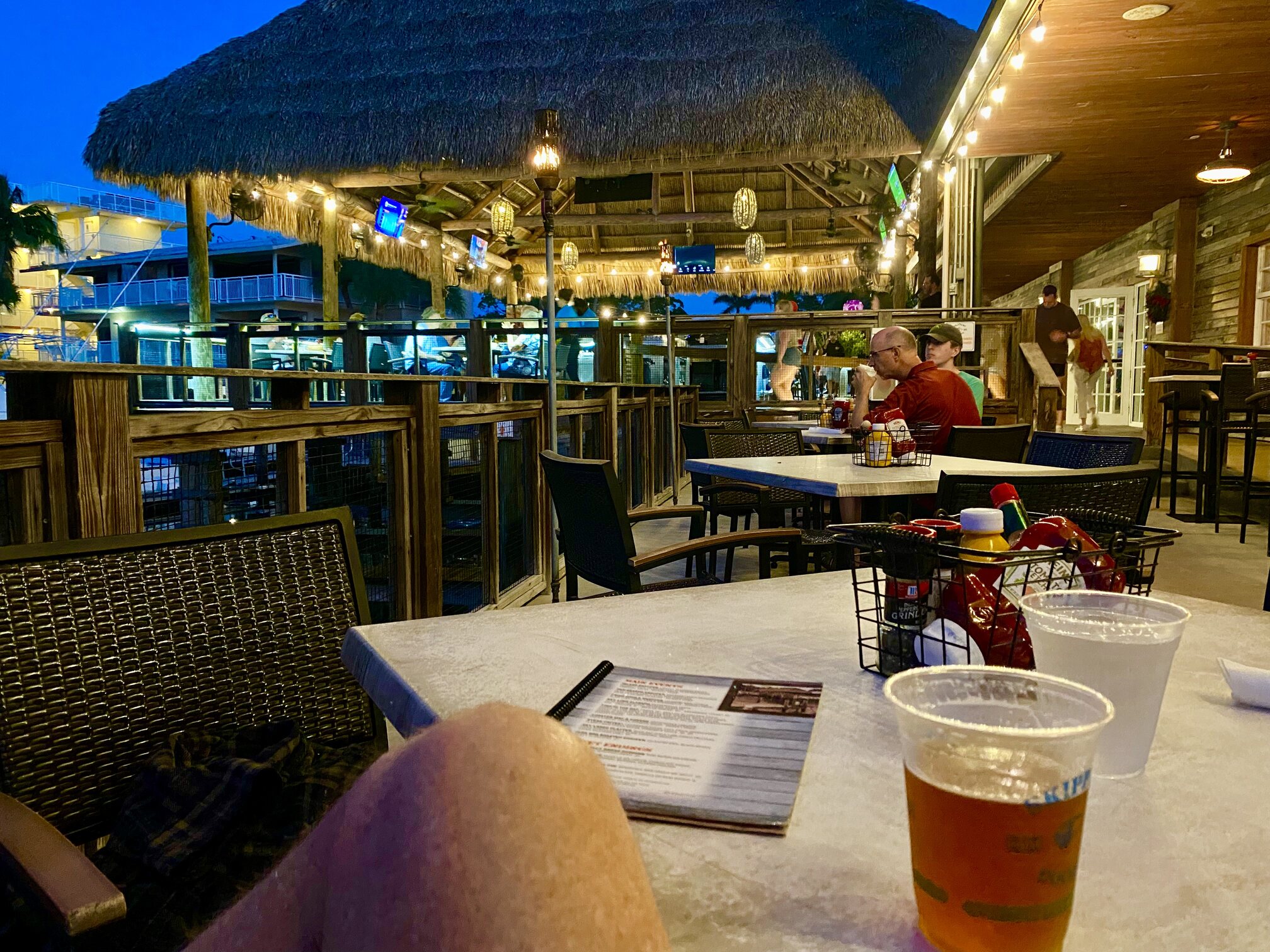 A relaxed dockside evening in Key Largo.