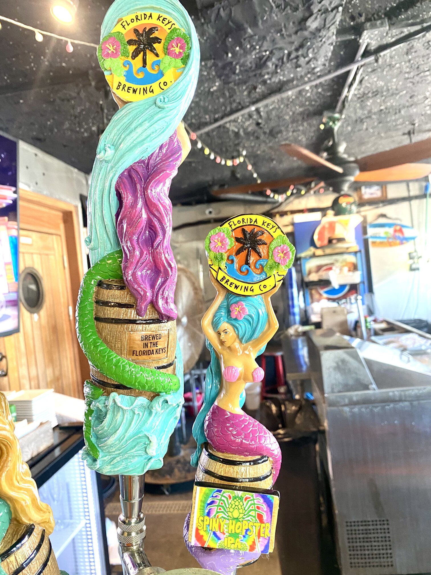 A Florida Keys Brewing Company tap handle.